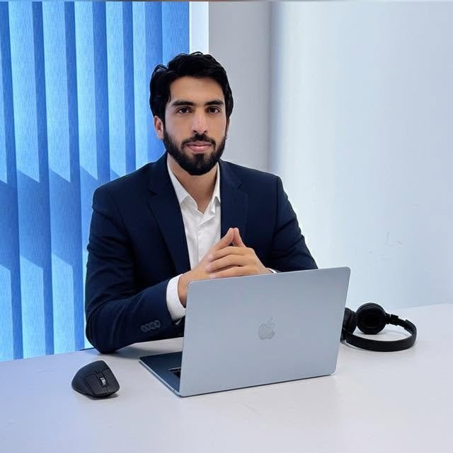 Adnan Sadiq, Founder and CEO of Roshni Technologies, at his desk